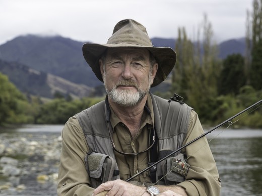 Tony Entwistle, 61, Richmond, NZL, teacher, fishing guide, Motueka River, 2015-03-28