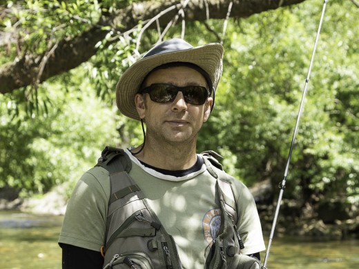 Carl Stark, 45, Nelson, NZL, economical geologist, Riwaka River, 2014-11-24