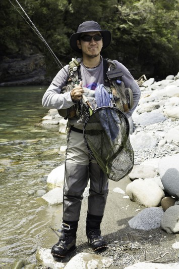 Shoei Yamazaki, 32, Tokyo, JPN, chartered accountant,  Wangapeka River, 2012-11-10 (click to enlarge)
