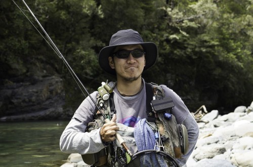 Shoei Yamazaki, 32, Tokyo, JPN, chartered accountant,  Wangapeka River, 2012-11-10