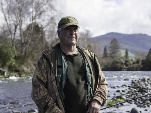 Dennis  Creamer, 66, Auckland, NZL, retired engineer, Tongariro River, 2014-09-19
